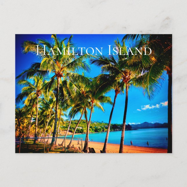 Postal Playa Catseye, Isla Hamilton, Queensland (Anverso)