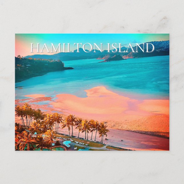 Postal Playa Catseye, Isla Hamilton, Queensland (Anverso)