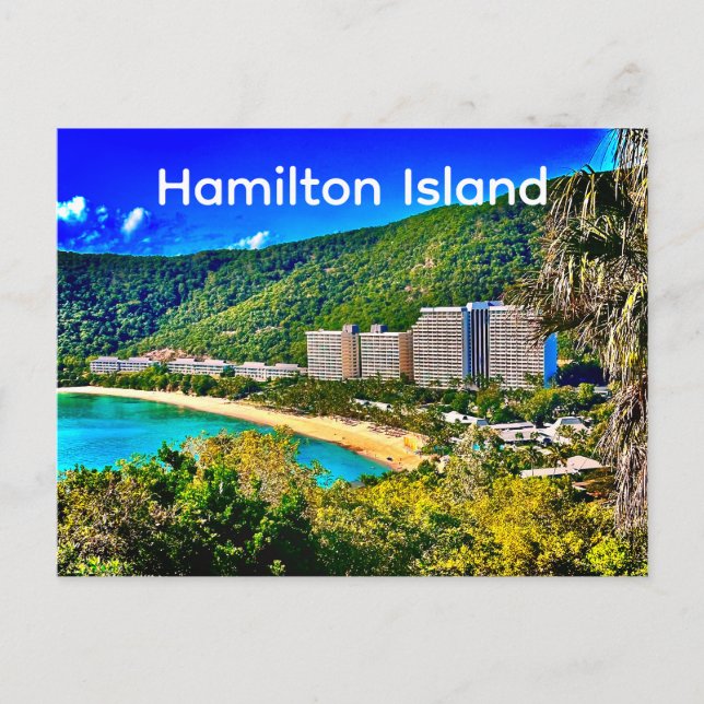 Postal Playa Catseye, Isla Hamilton, Queensland (Anverso)