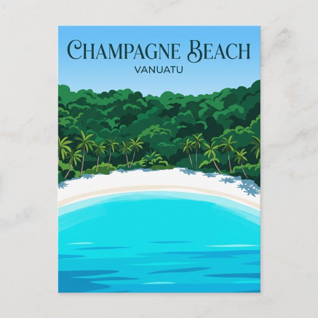 Postal Playa Champagne Vanuatu (Anverso)