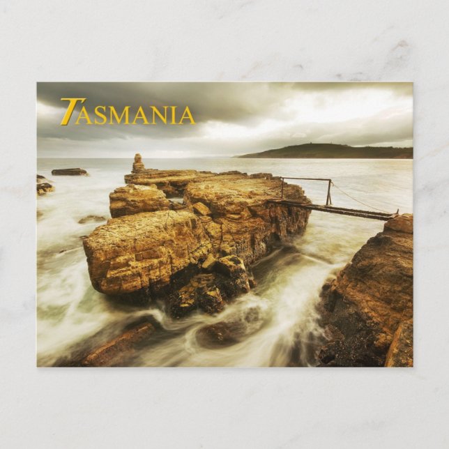 Postal Playa Clifton, Tasmania, Australia (Anverso)