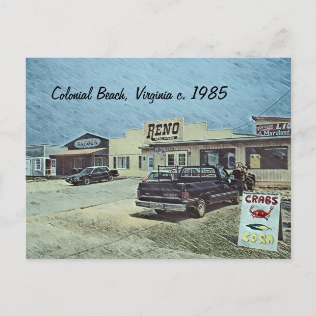 Postal Playa Colonial, Virginia c. 1985 (Anverso)