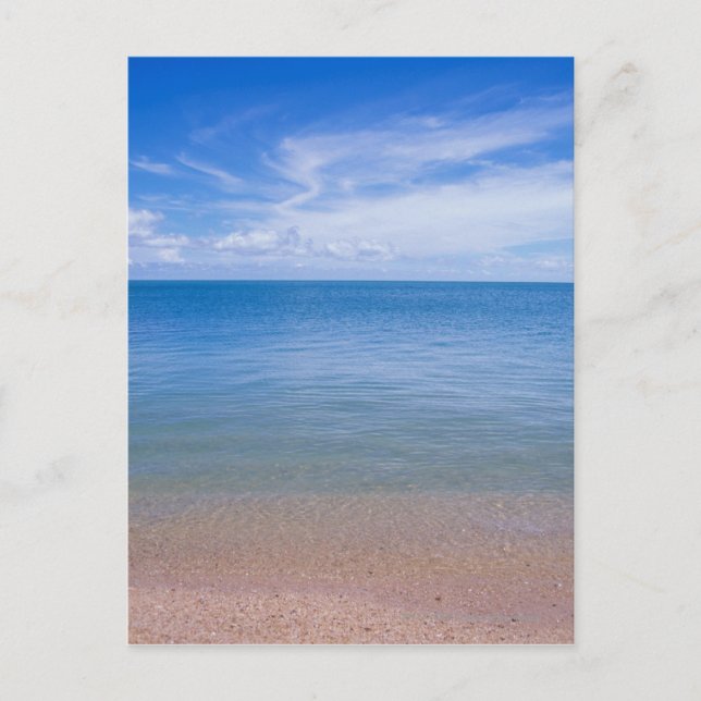 Postal Playa con marea baja (Anverso)