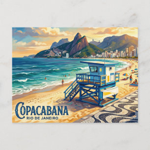 Postal Playa Copacabana Brasil
