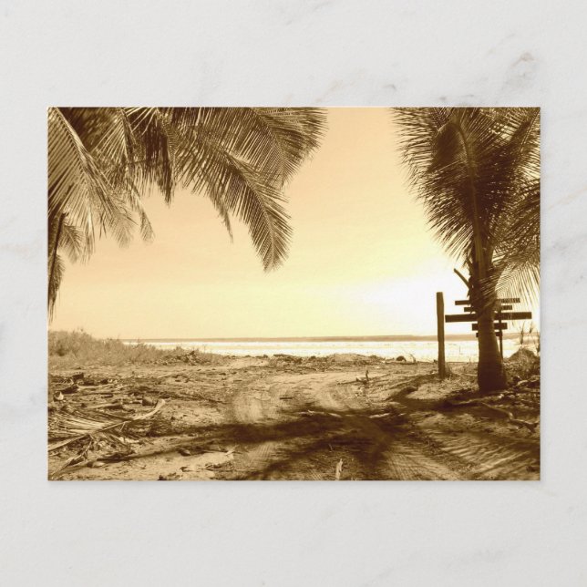 Postal Playa Costa Rica (Anverso)