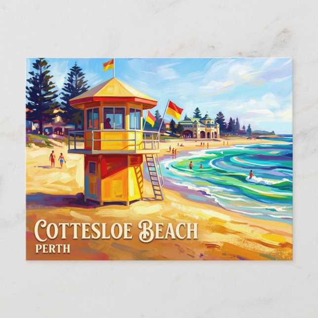 Postal Playa Cottesloe Australia (Anverso)