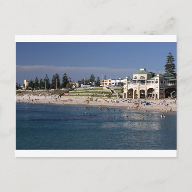 Postal Playa Cottesloe en Perth, Australia Occidental (Anverso)