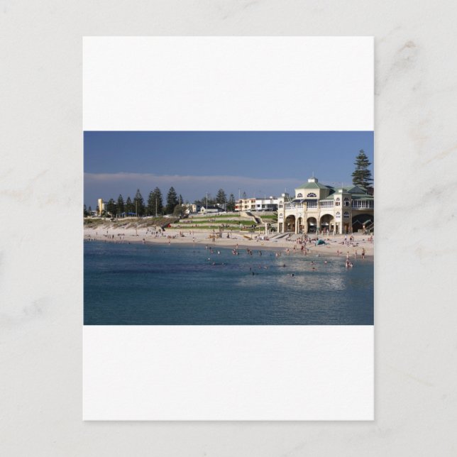 Postal Playa Cottesloe en Perth, Australia Occidental (Anverso)