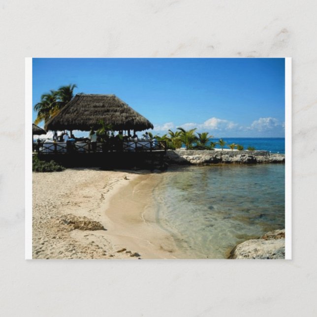 Postal Playa Cozumel (Anverso)