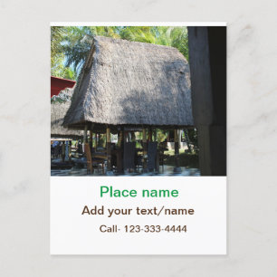 Postal playa de agua océano playa añadir nombre de sitio 