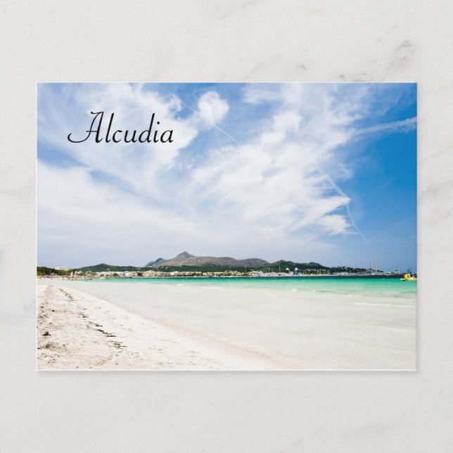 Postal Playa de Alcudia (Anverso)