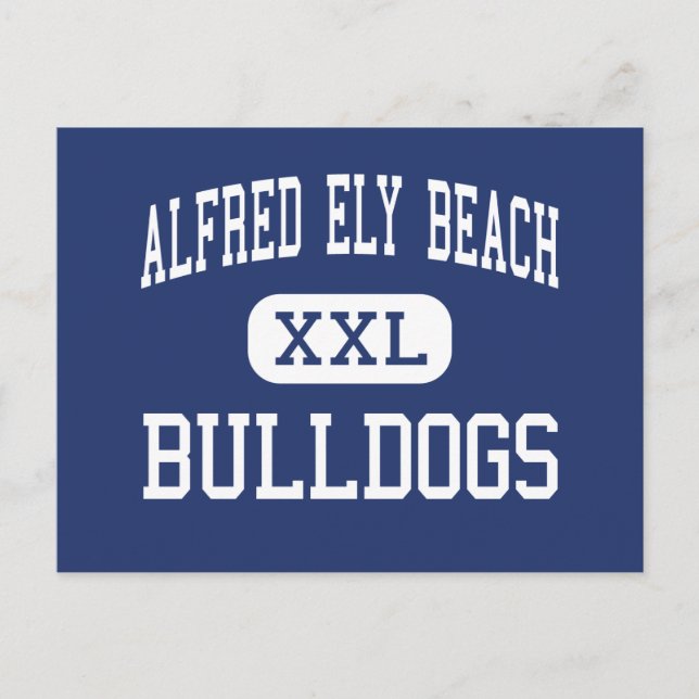 Postal Playa de Alfred Ely - Bulldoges - Alto - Savannah (Anverso)