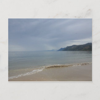 Postal playa de arena blanca