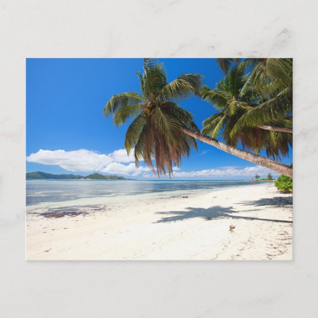 Postal Playa de arena blanca (Anverso)