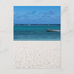 Postal Playa de arena blanca dominada por Flic en Flac Ma