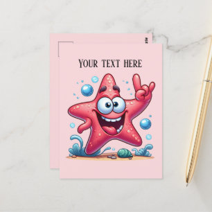 Postal Playa de arena fina y agua salada