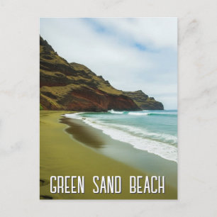 Postal Playa de Arena Verde Hawaii Viajes