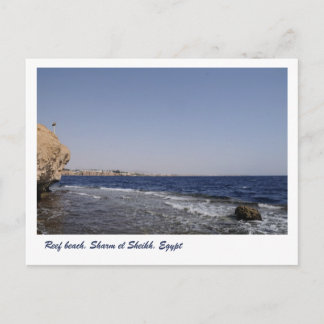 Postal Playa de arrecifes, Sharm el Sheikh, Egipto