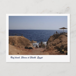 Postal Playa de arrecifes, Sharm el Sheikh, Egipto