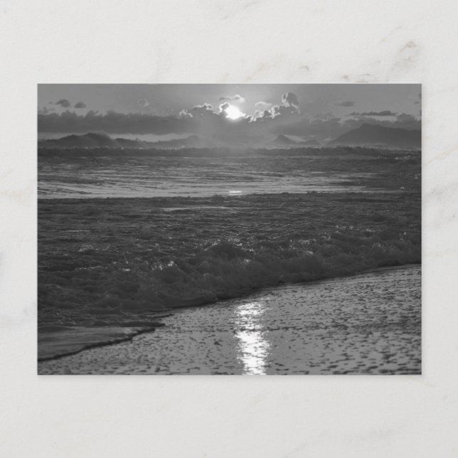 Postal Playa de B&W Rio de Janeiro (Anverso)