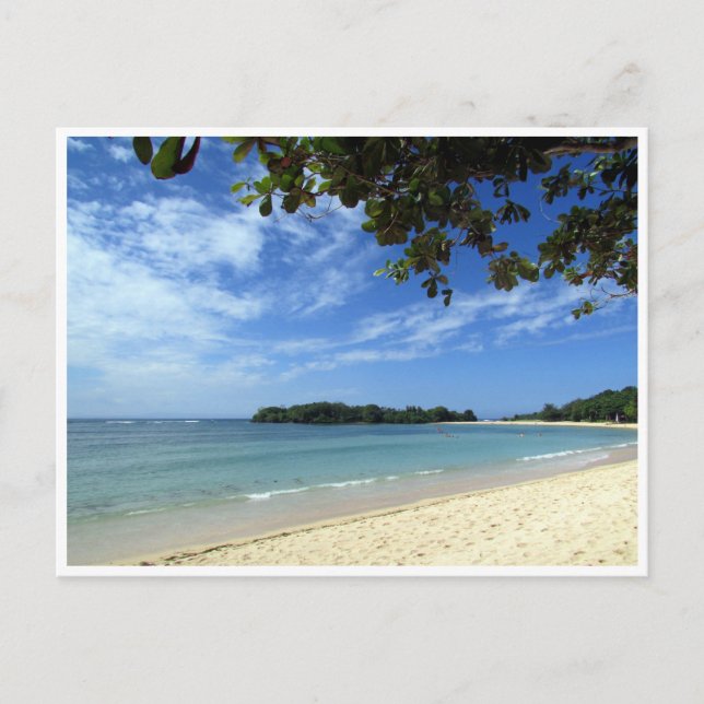 Postal playa de bali (Anverso)