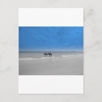 Postal playa de bamburgh
