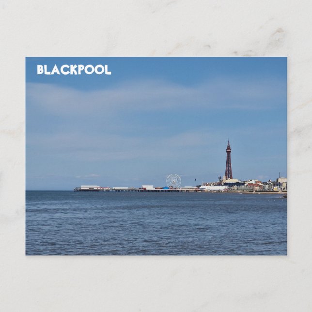 Postal Playa de Blackpool (Anverso)