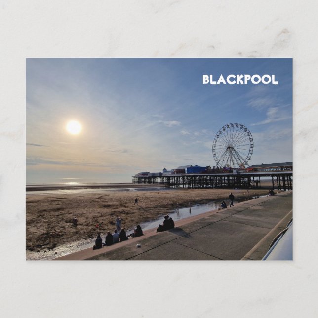 Postal Playa de Blackpool (Anverso)