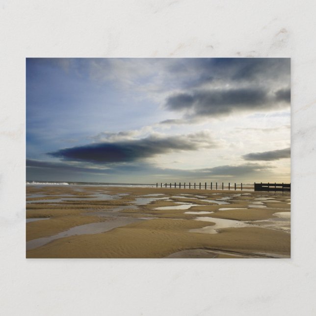 Postal playa de Blyth (Anverso)
