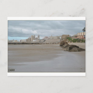 Postal Playa de Cádiz