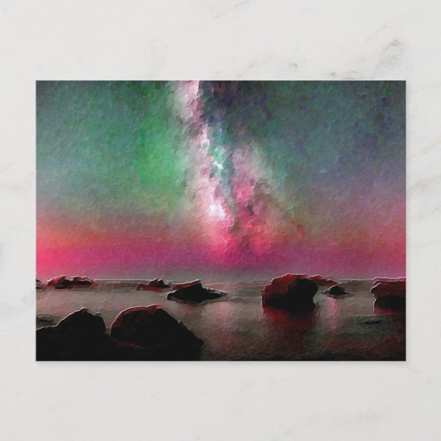 Postal *~* Playa de Cannelle - AP12 Italia Puesta de sol (Anverso)