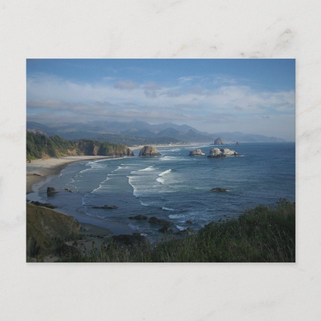 Postal Playa de Cannon, Oregón (Anverso)