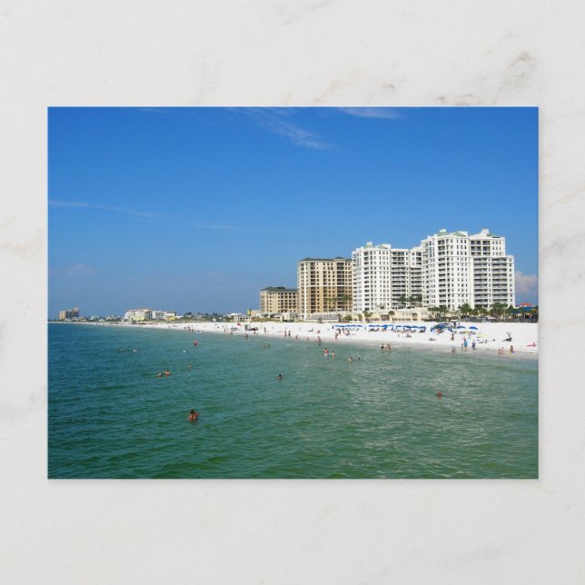 Postal Playa de Clearwater (Anverso)