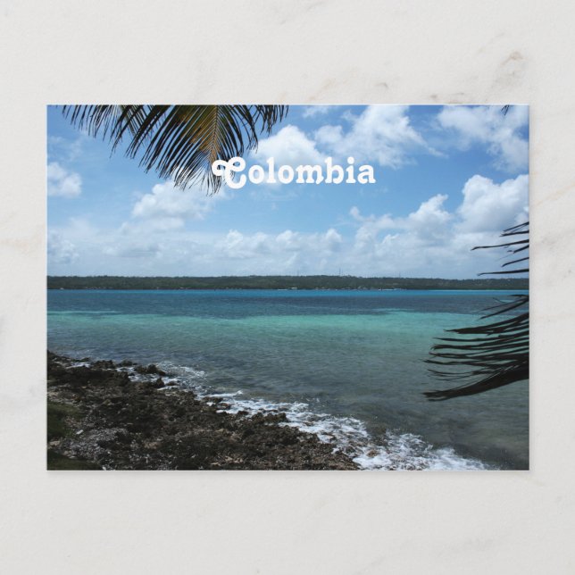 Postal Playa de Colombia (Anverso)