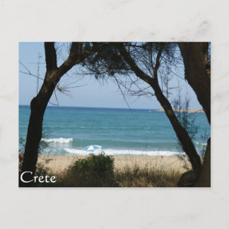 Postal Playa de Creta