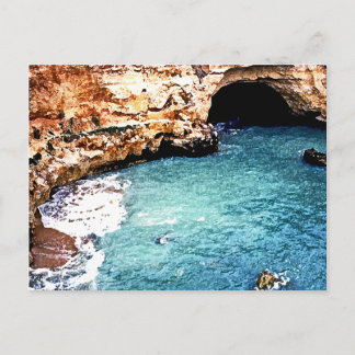 Postal Playa de desaparición - valle Covo - Algarve