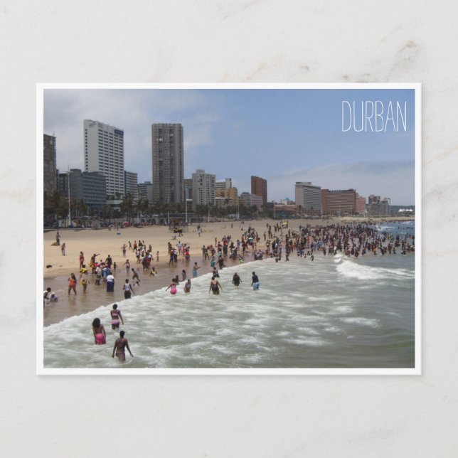 Postal playa de durban (Anverso)