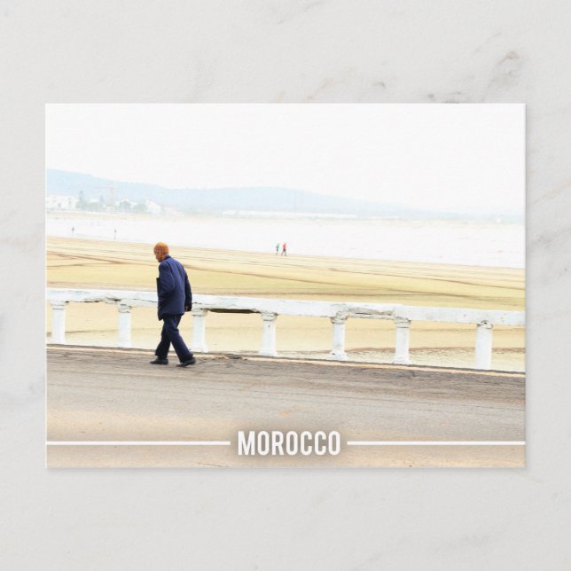 Postal Playa de Essaouira, Marruecos (Anverso)