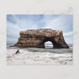 Postal Playa de estado natural de los puentes de Santa