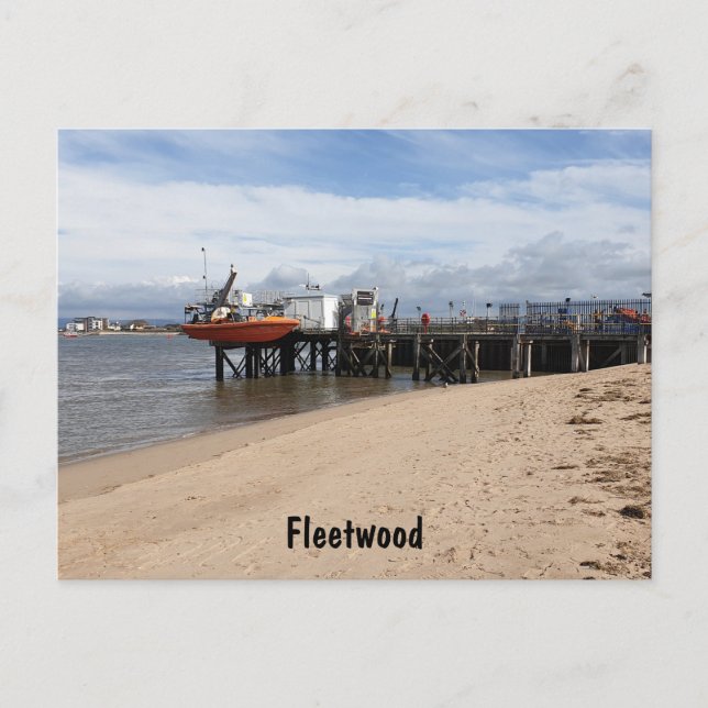 Postal Playa de Fleetwood (Anverso)