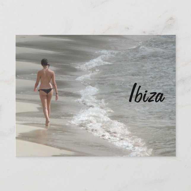 Postal Playa de Ibiza (Anverso)