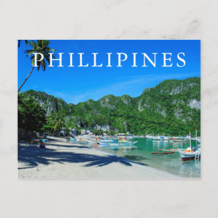 Postal Playa De La Bahía De El Nido