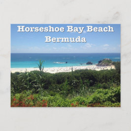 Postal Playa de la Bahía de Horseshoe, Bermudas