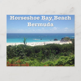 Postal Playa de la Bahía de Horseshoe, Bermudas