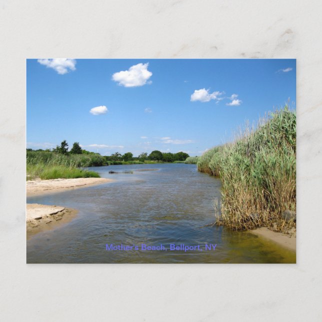 Postal Playa de la Madre, Bellport NY (Anverso)