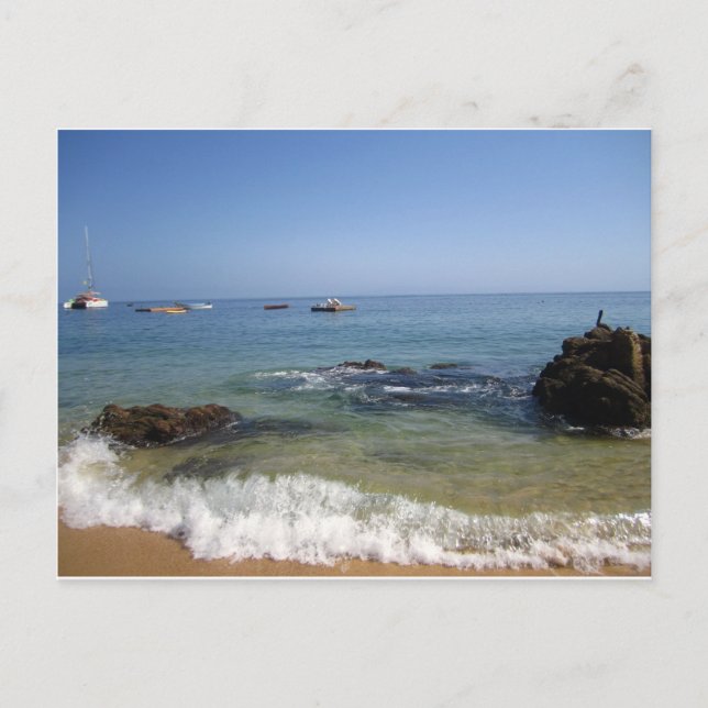 Postal Playa de Las Caletas en Puerto Vallarta, México (Anverso)
