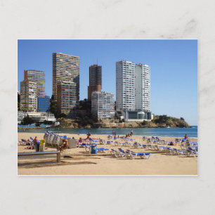 Postal Playa de Levante de Benidorm