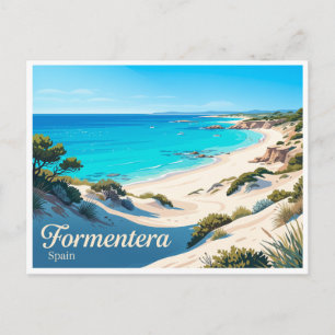 Postal Playa de Llevant Formentera España