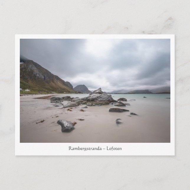 Postal Playa de Lofoten Ramberg (Anverso)