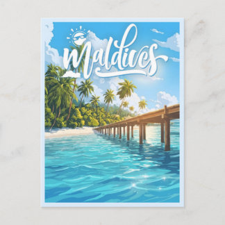 Postal Playa de Maldivas